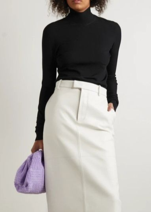 Pencil skirt and a black sweater