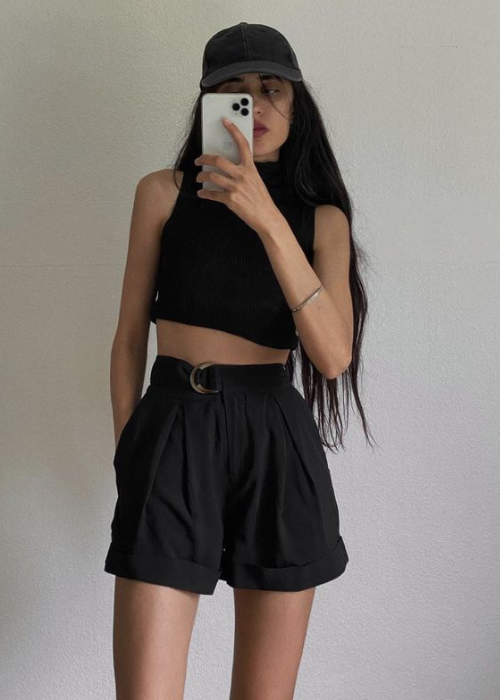 Outfit With Shorts, Crop Top